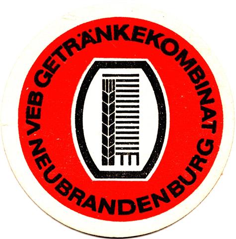 neubrandenburg nb-mv nord veb rund 1a (215-getrnkekomb-schwarzrot) 